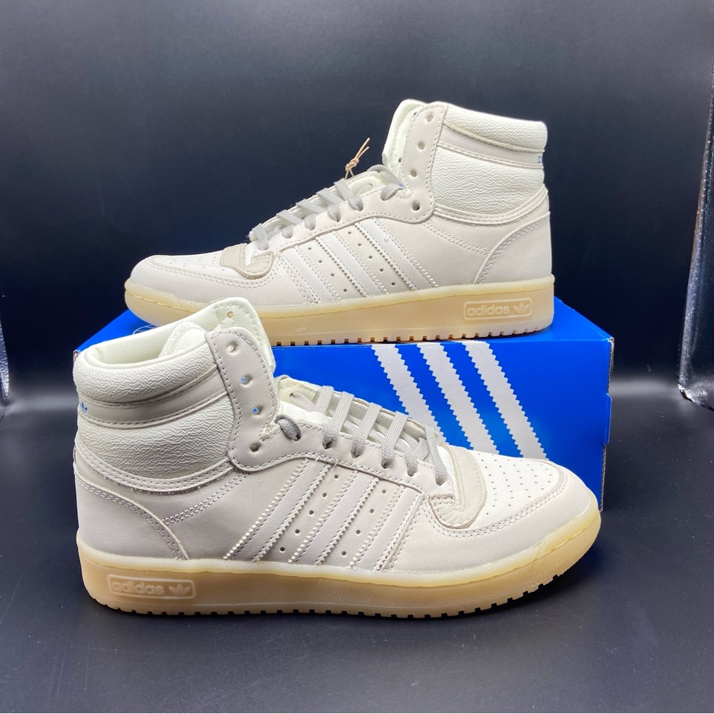 ADIDAS ORIGINALS TOP TEN RB SNEAKERS‎ HIGH TOP 70s RETRO OFF WHITE MENS 8 HP9095